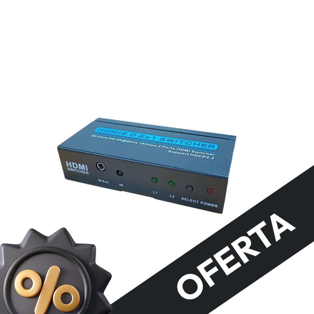 Switch HDMI 2x1 4k Virec