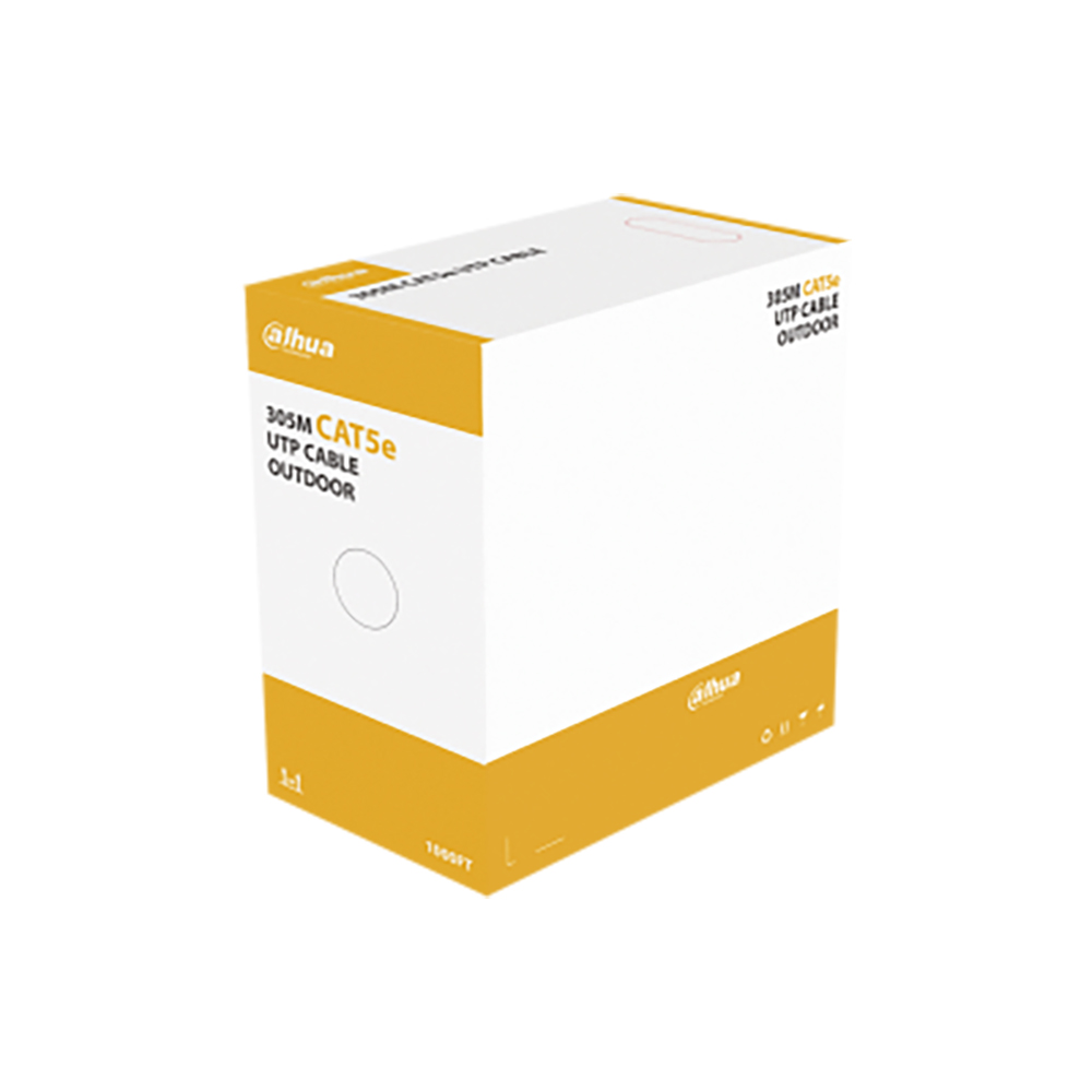 Cable UTP Cat 5eu Exterior 305M 99.97% Cobre Dahua