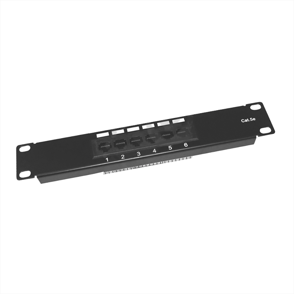 Patch Panel UTP Cat5e 10 Pulgadas 6 puertos Procom
