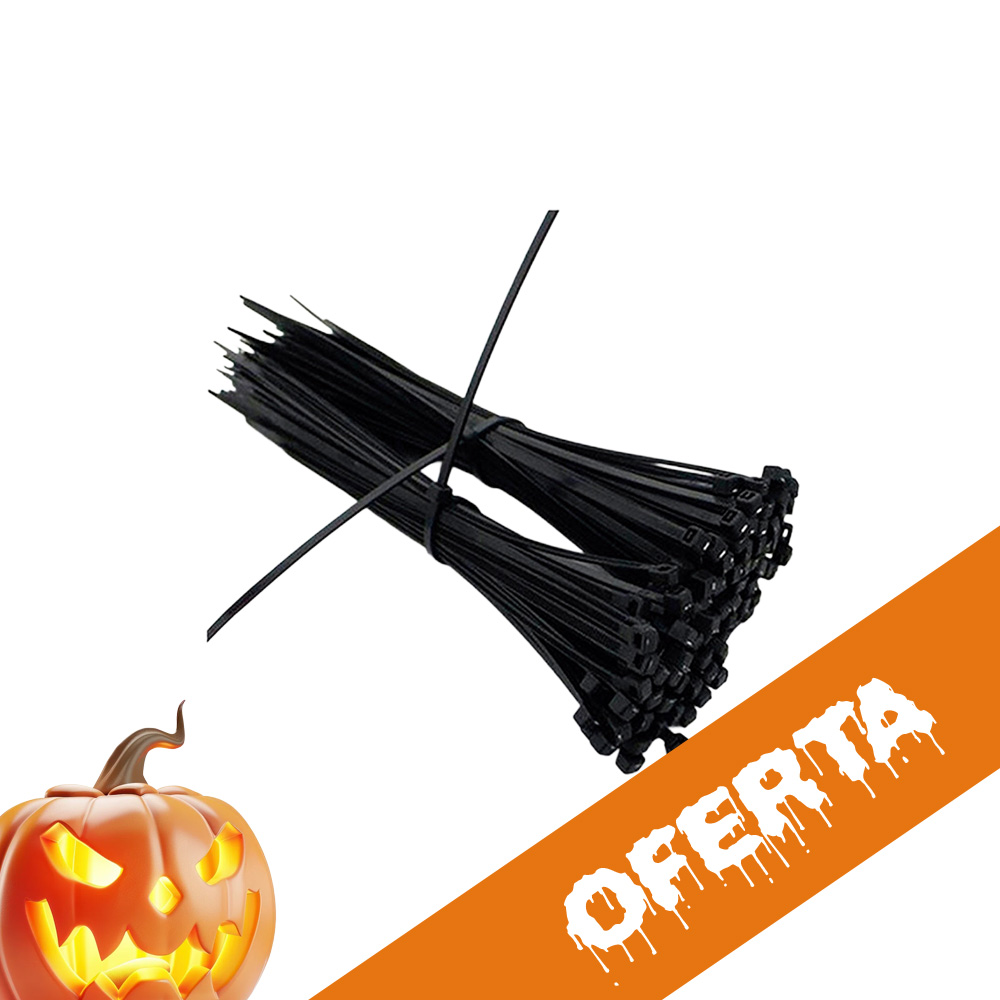 Amarras Plásticas 4.8X300mm Negra Procom