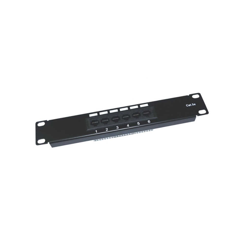 Patch Panel UTP Cat5e 10 Pulgadas 6 puertos Procom