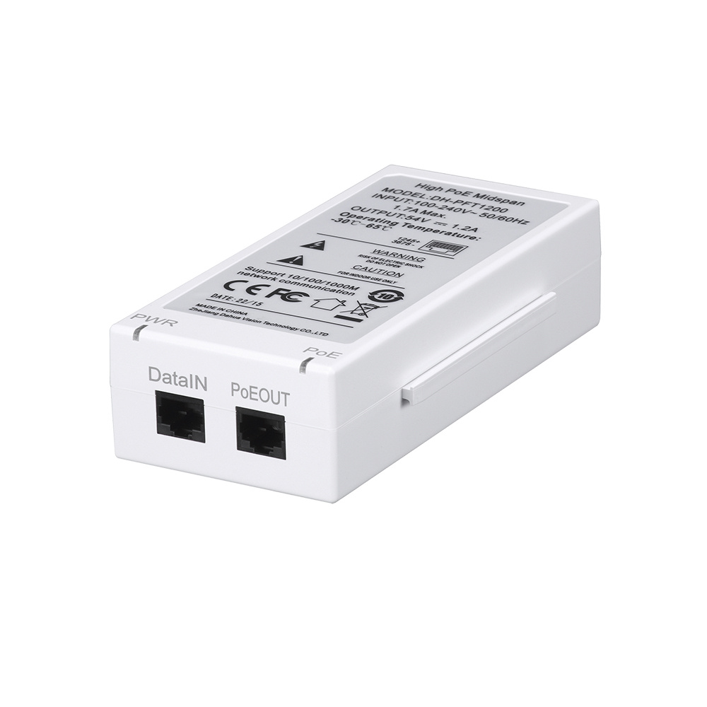 Inyector Extensor PoE Midspan 60Watts Dahua