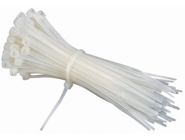 Amarra plastica Bolsa 100 Unidades Blanca 3.6X150mm Generico