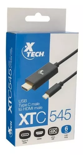 Cable Xtech USB Type C (M) a HDMI (M) XTC