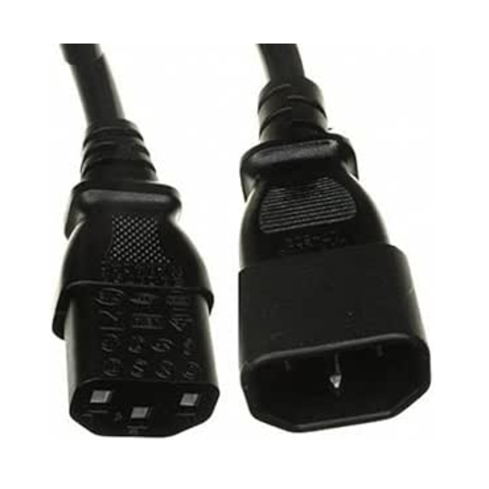 Cable de alimentación con conector acodado en C13 (referencia no oficial)