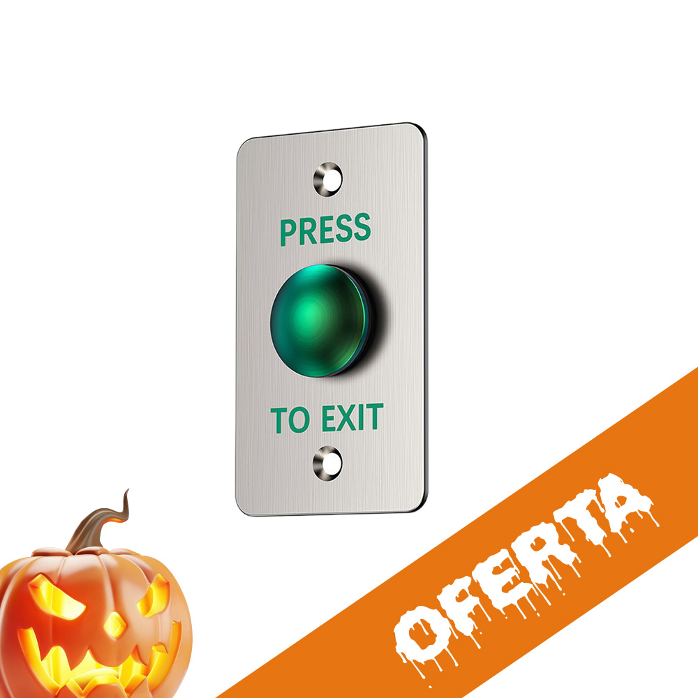 Botón de Salida Metálico Ovalado Zudsec