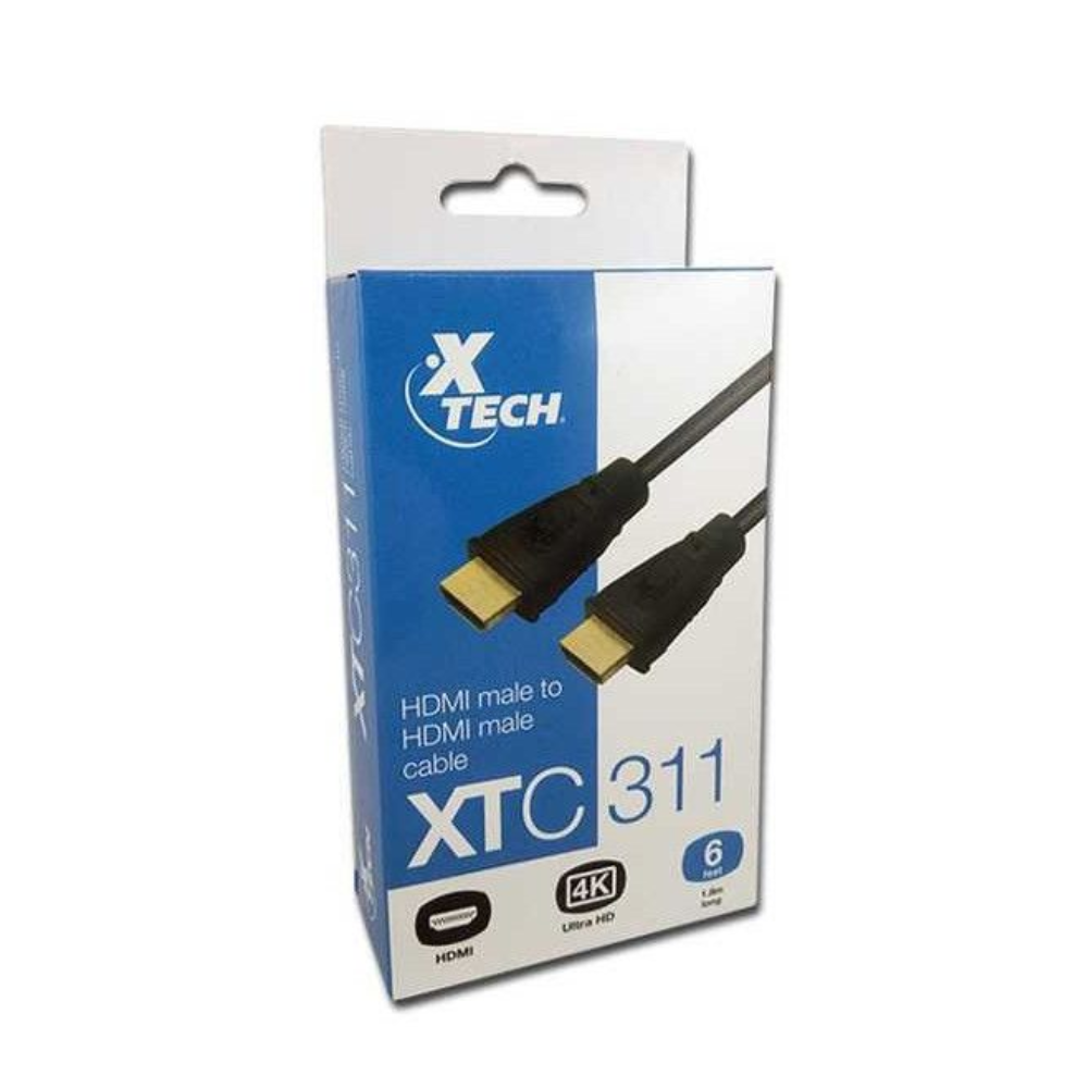 Cable HDMI XTC311  Macho-Macho 1.8 Metros de Largo XTech
