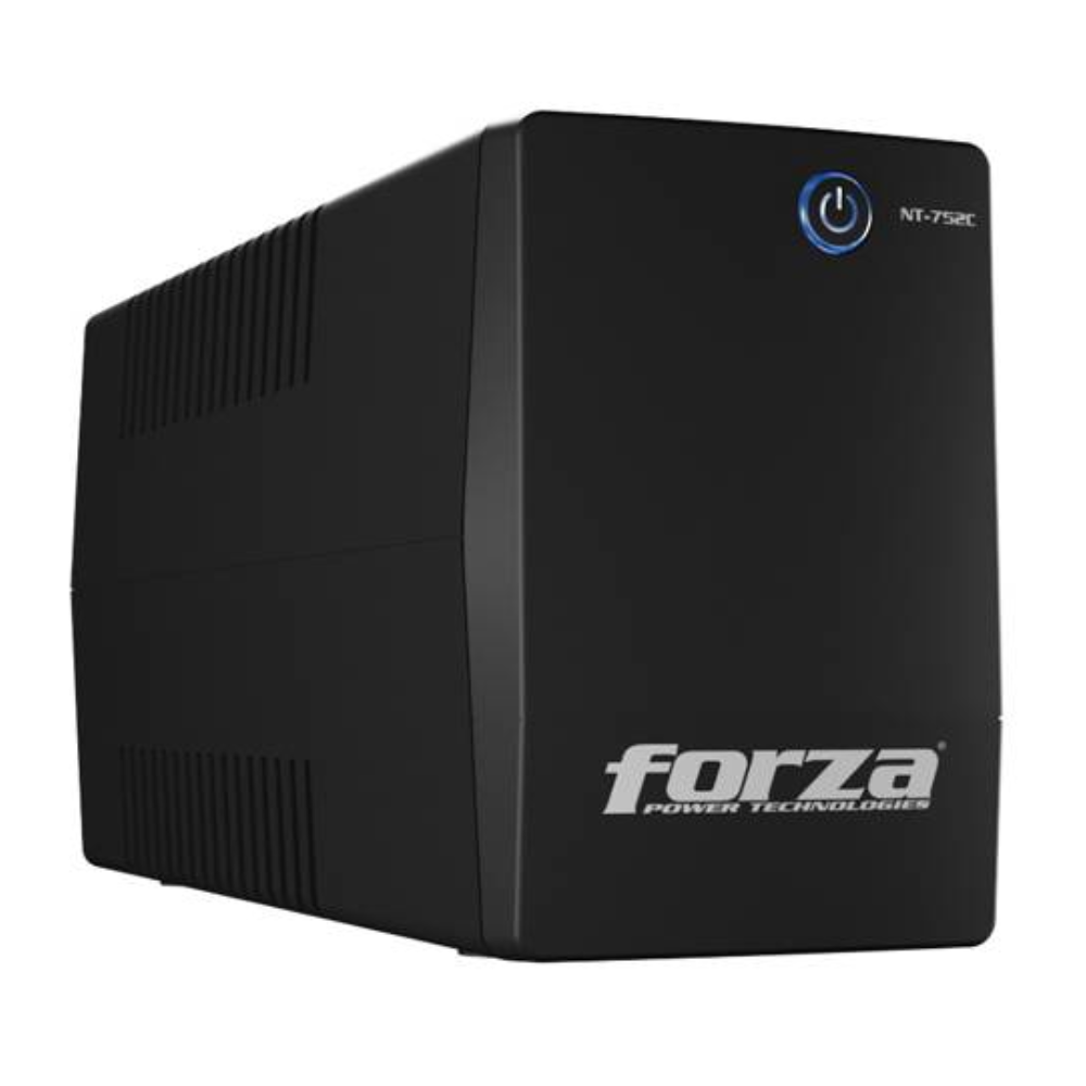 UPS Interactiva NT-752C, 750VA/375W, 220V, 4 Tomas, Luz LED de estado Forza