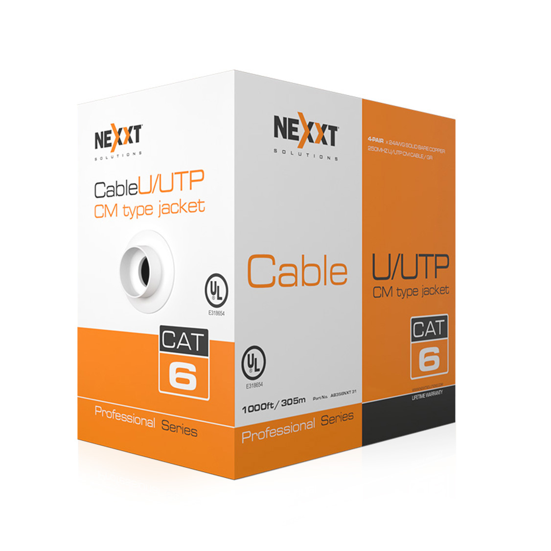 Cable UTP Cat6 Nexxt Professional 4 P hilos 24AWG CM 305m Azul  Nexxt