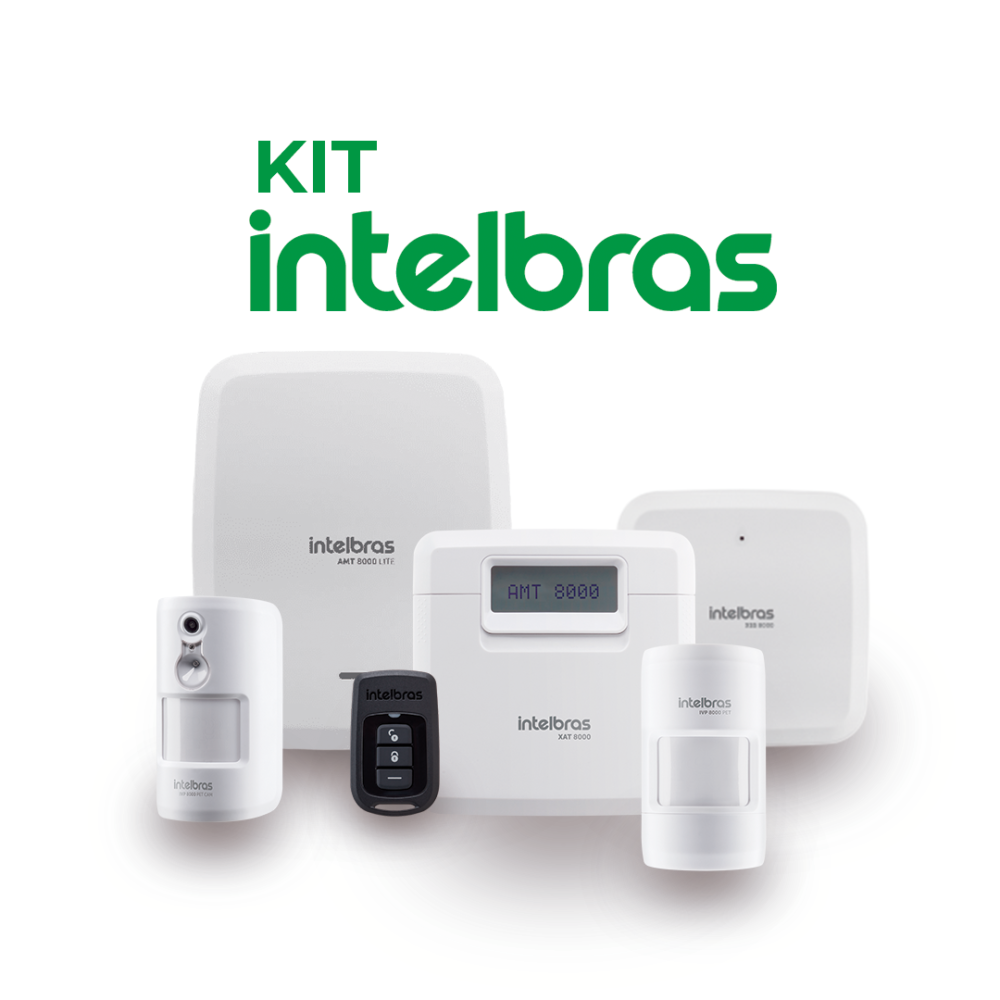 Kit Alarma Central Sensores Control AMT Intelbras