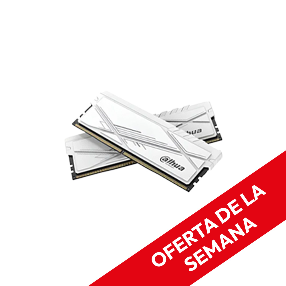 Memoria RAM UDIMM Desktop DDR5 16GB 6000MHZ C/disipador Blanco