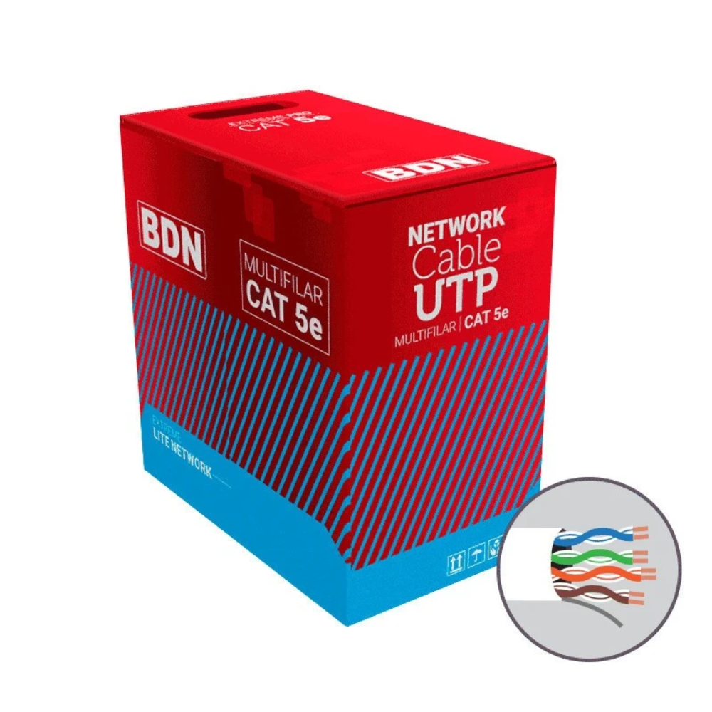 Cable UTP CAT5E BDN 24AWG Blanco