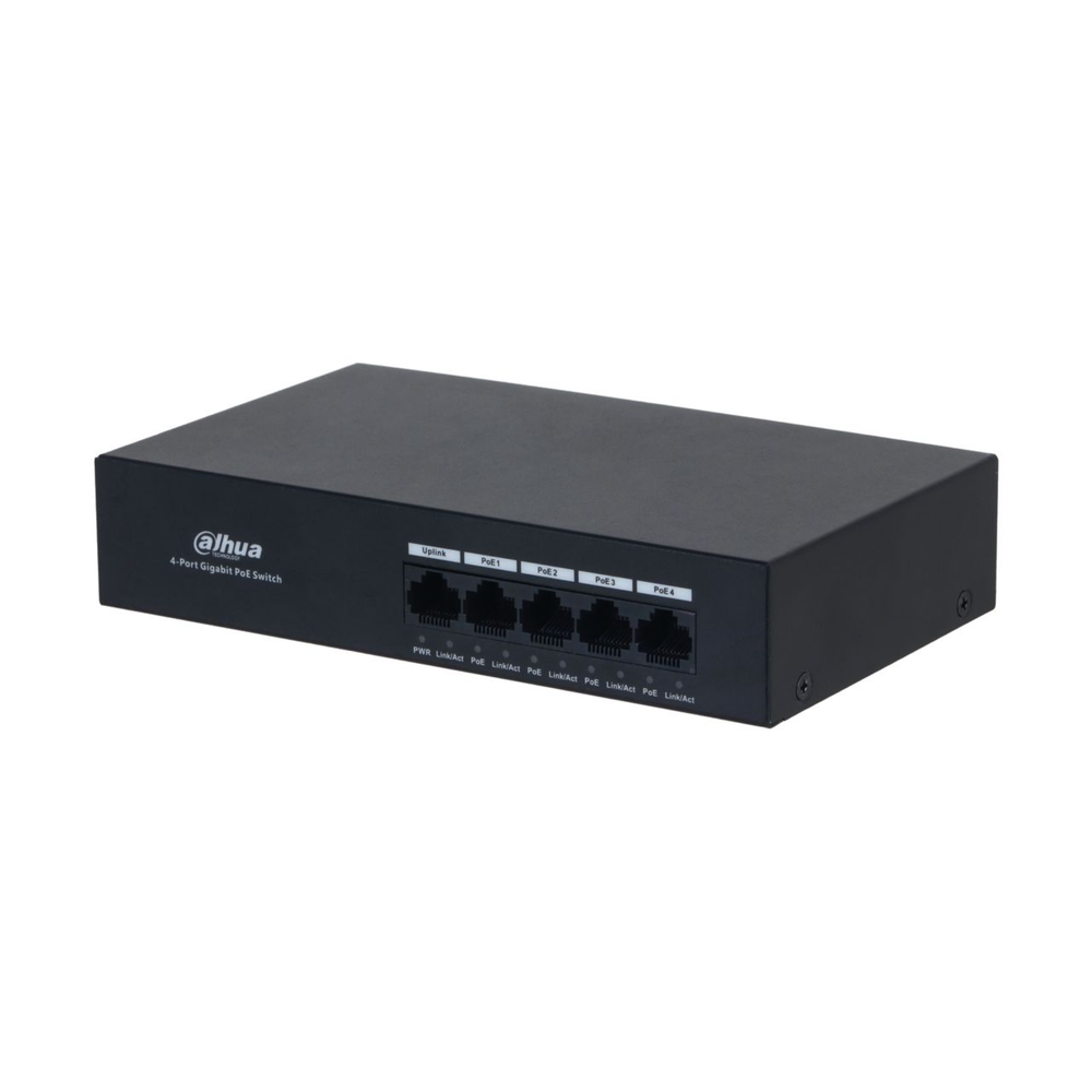 Switch PoE 5 Puertos Giga 4 PoE Dahua