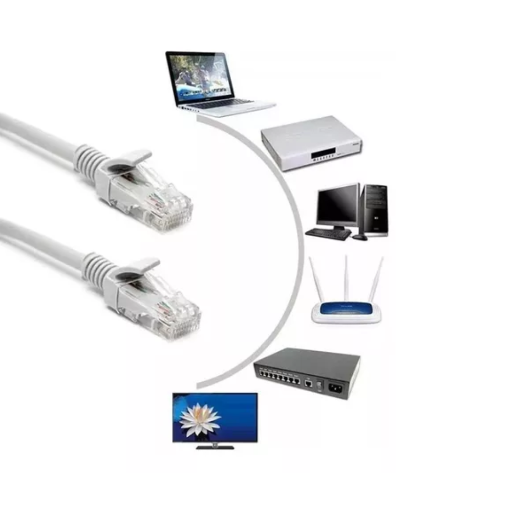 Patch Cord Cat6 10m White 26AWG CCA Procom