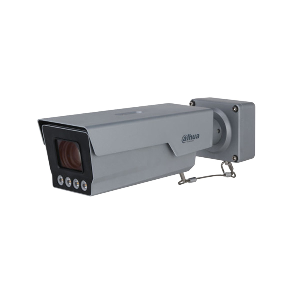 Cámara LPR IP Dahua 4MP Lente Mot 10 a 50mm Distancia 2 Pistas Hasta 180 Kilómetros