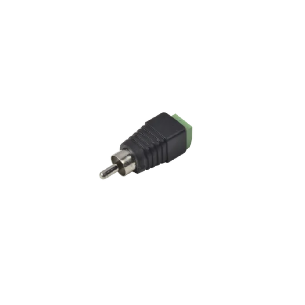 Adaptador RCA MACHO Tipo Jack Polarizado Terminales