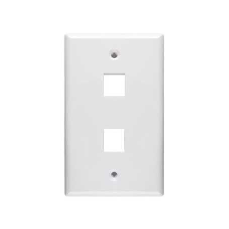 Face Plate 2 Puestos RJ-45 Procom