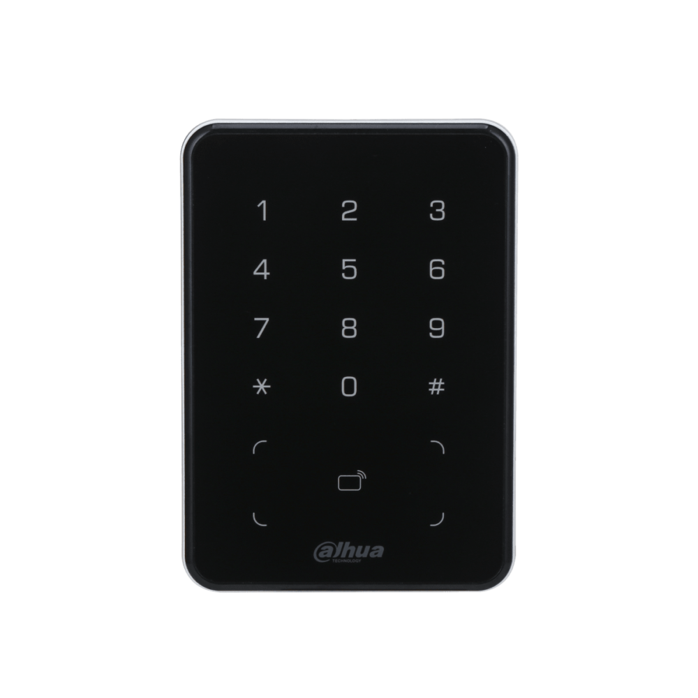 LECTOR DE TARJETA Y PIN DAHUA RS485 WIEGAND LECTOR MIFARE IP66