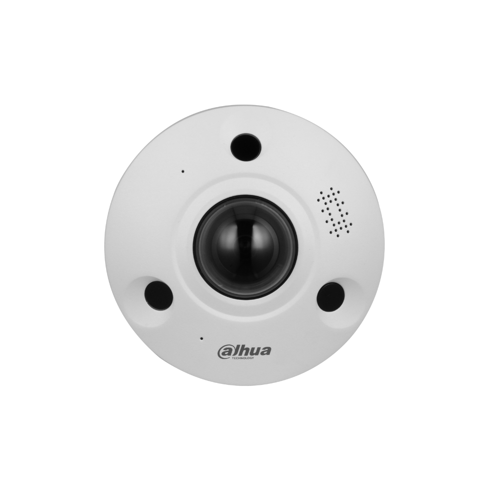 Cámara Fisheye IP Dahua de 12MP, 180°, IR 10m, IK10