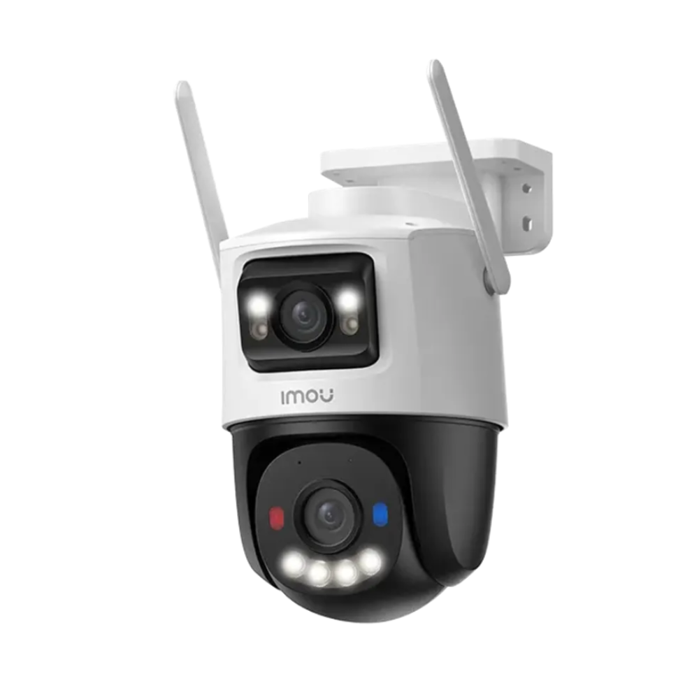 Cámara Cruiser Dual de 10MP exterior PT lente fijo de 5MP y lente PT de 5MP iluminación máxima de hasta 30m