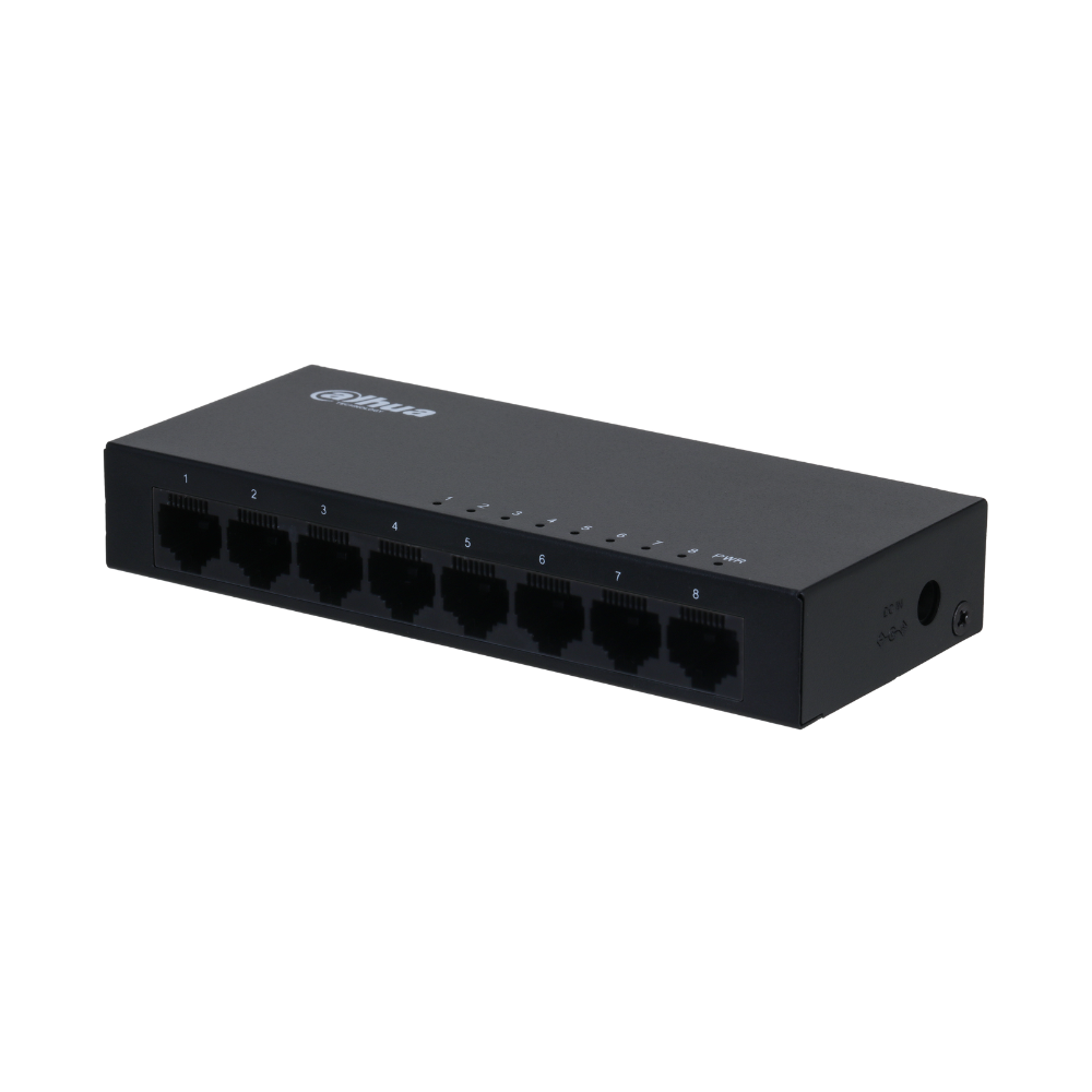 Switch Gigabit Ethernet de 8 Puertos Dahua