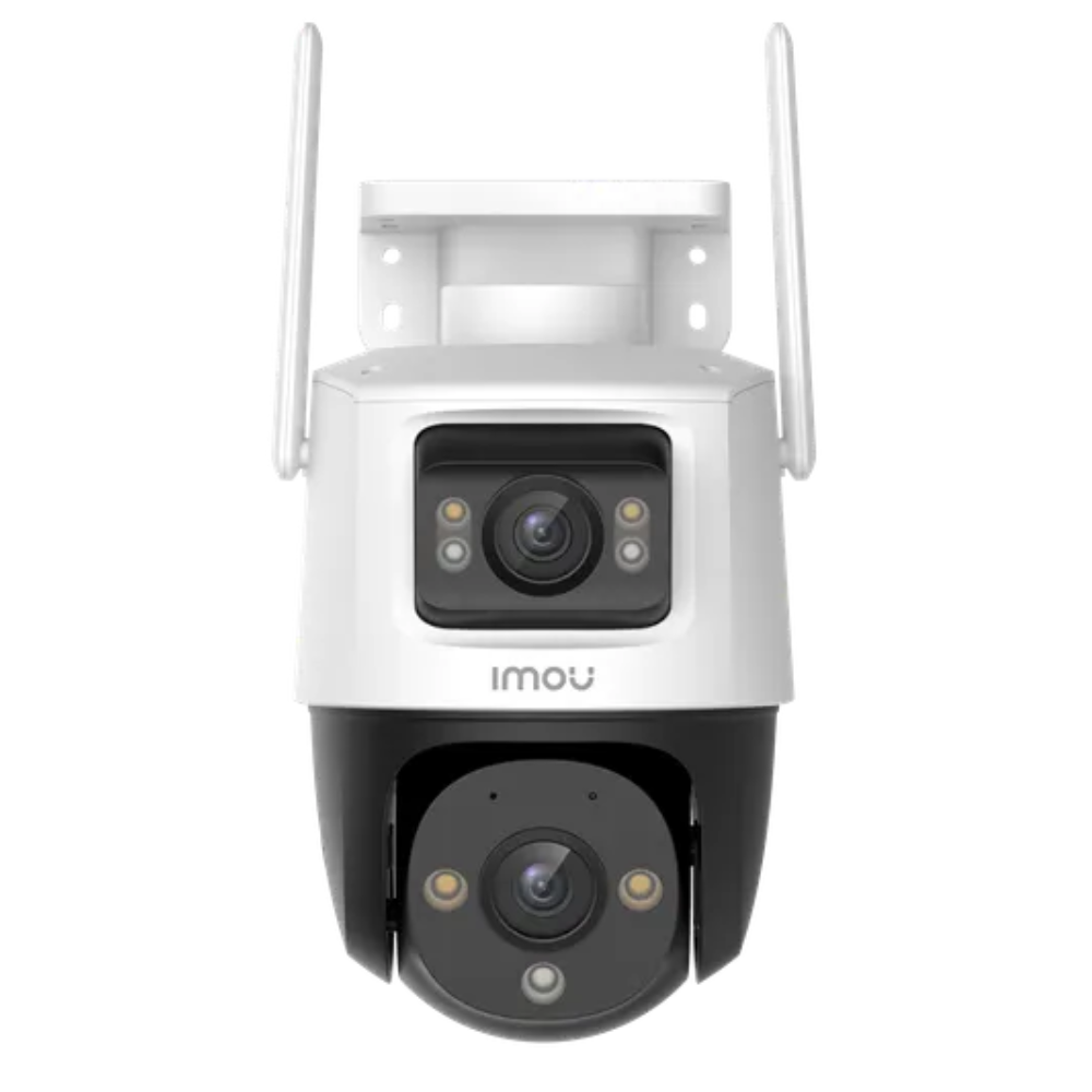 Cámara Cruiser Dual de 6MP exterior PT lente fijo de 3MP y lente PT de 3MP iluminación hasta 30m