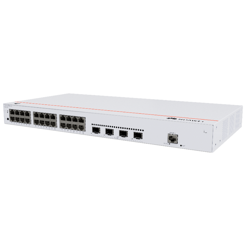 Switch 24 puertos Ethernet Giga 4 puertos SFP administrable capa2 Huawei Ekit