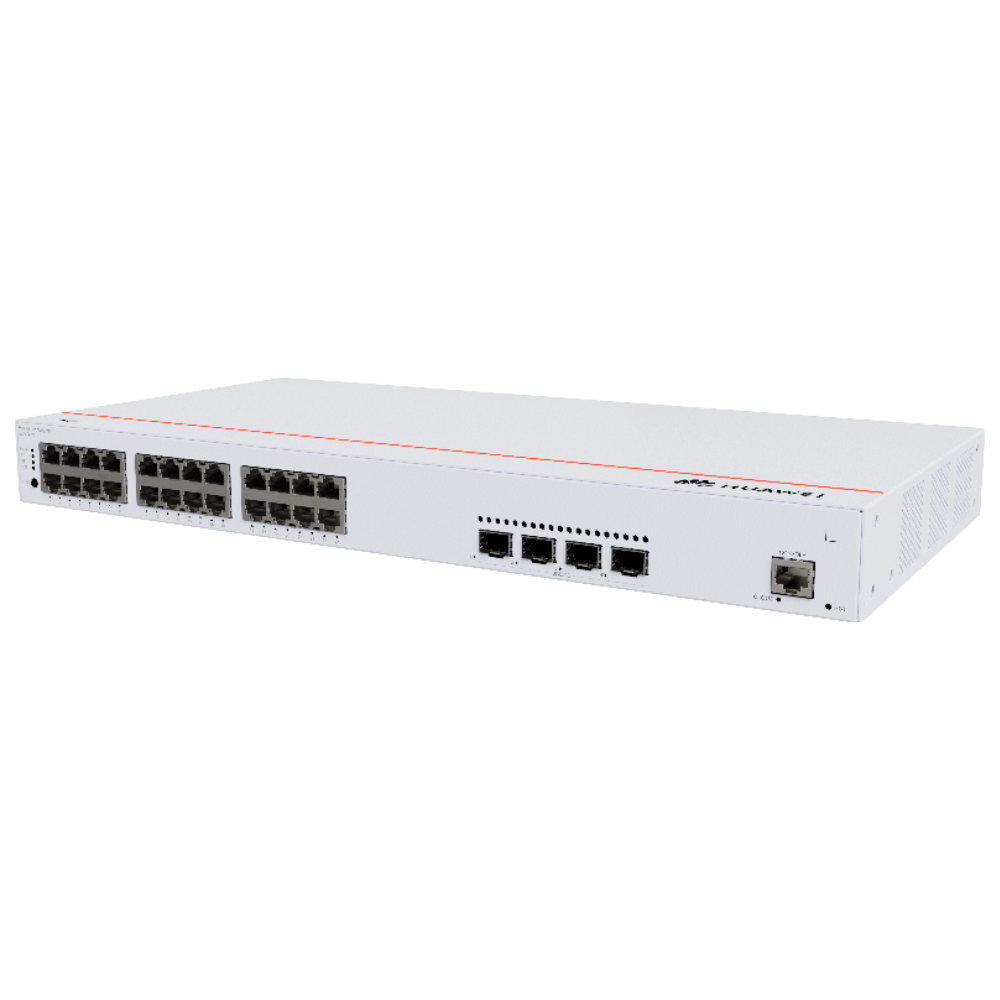 Switch 24 puertos PoE Giga 4 puertos SFP administrable capa2+ Huawei Ekit