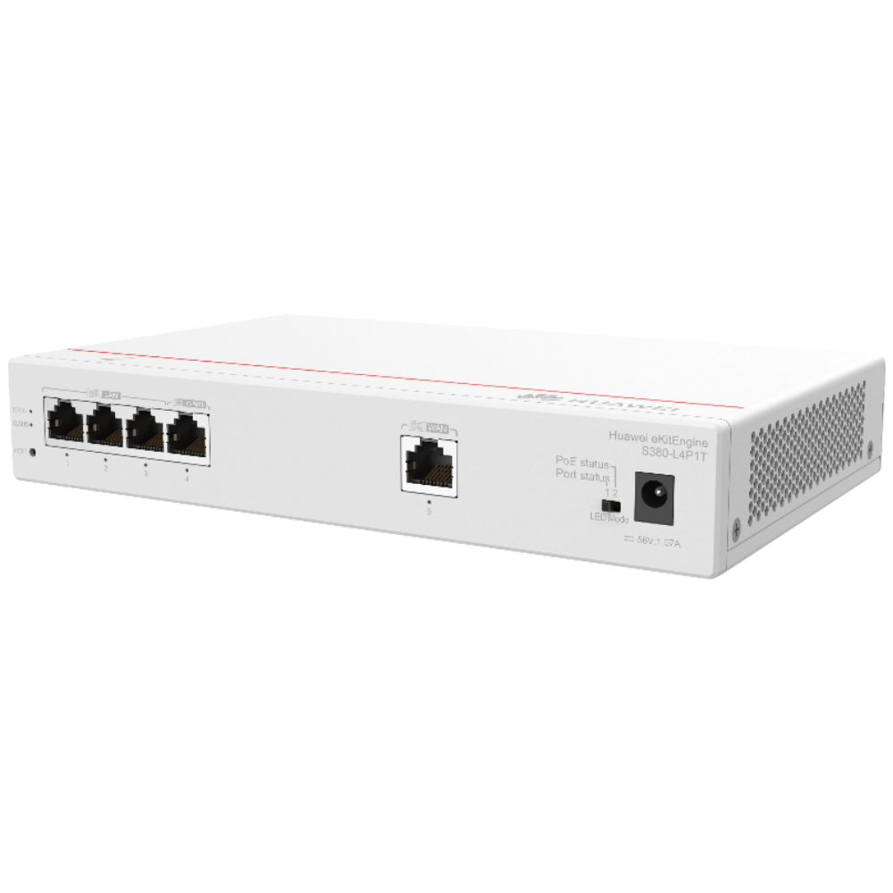Router 4 Puertos PoE+1 WAN Gateway hasta 32 APs Huawei Ekit