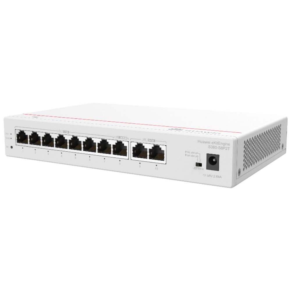 Router 8 Puertos PoE + 2 WAN gateway hasta 64 APs Huawei Ekit