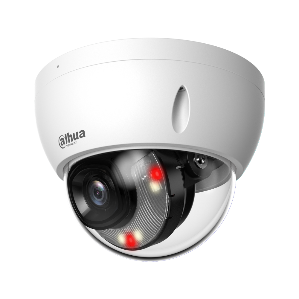 Cámara de red WizSense con domo fijo de luz dual inteligente de 2 MP Dahua