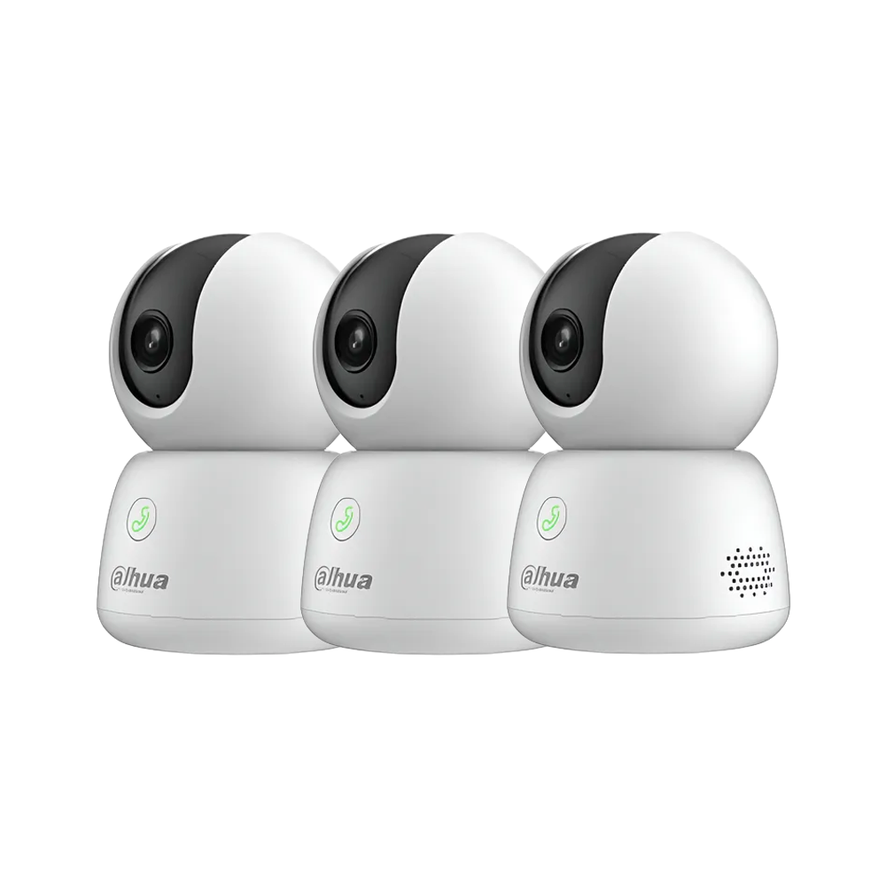 Promocion 3X2 Cámara PT WiFi Interior 5MP Audio Bidireccional IR10m Botón Pánico Dahua