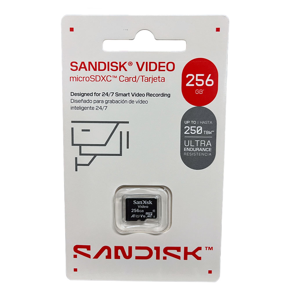 Memoria Micro SD Profesional Videovigilancia 256 gb Ultra Resistencia Sandisk - Imagen 2