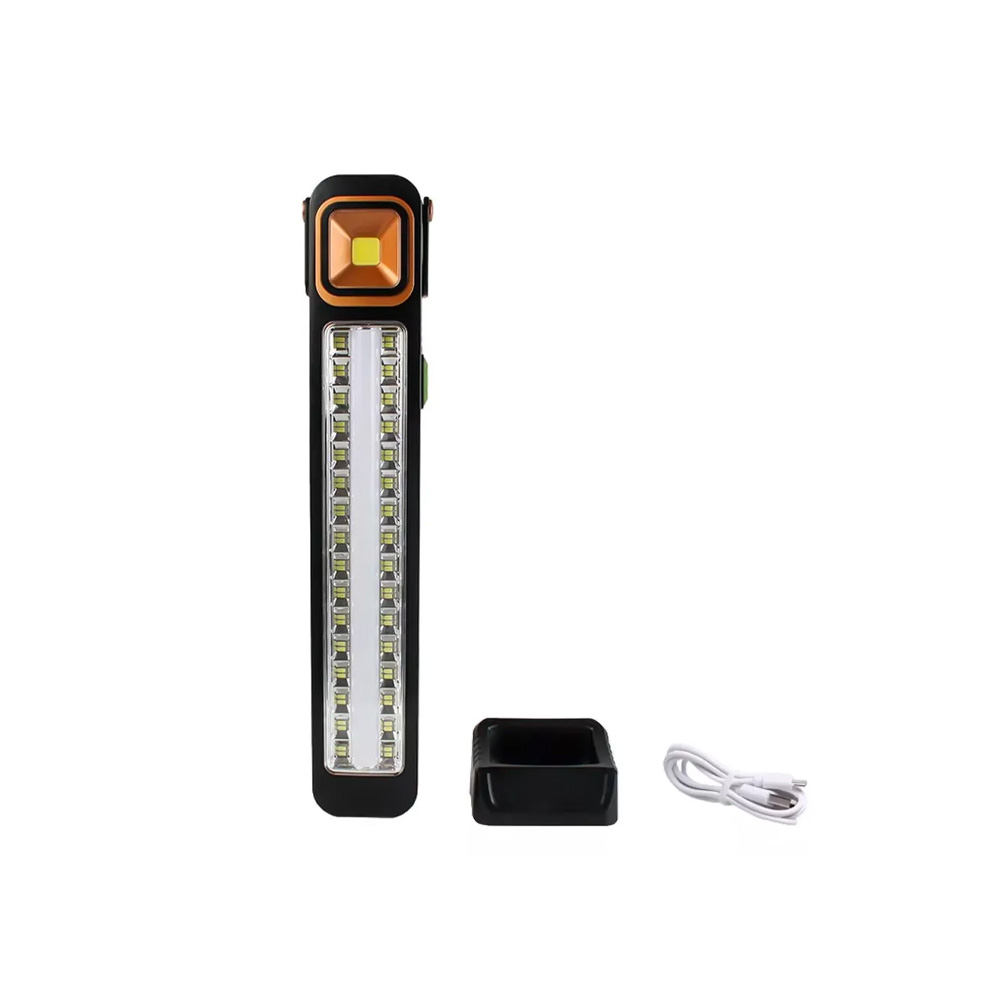 Lámpara de Emergencia Solar LED 45W con 5 Modos de Iluminación y Carga USB